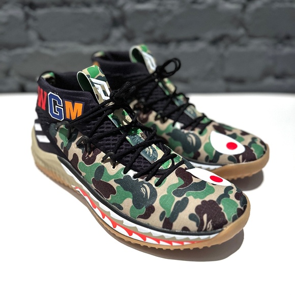 A Bathing Ape x Dame 4 \'Green Camo\'